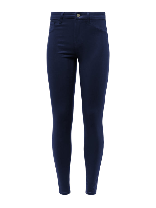 L'AGENCE Marguerite Coated Jean In Navy Coated