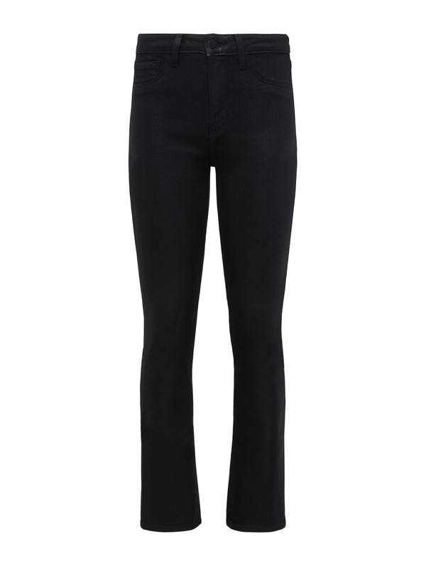 L'AGENCE Oriana Coated Jean In Noir Coated