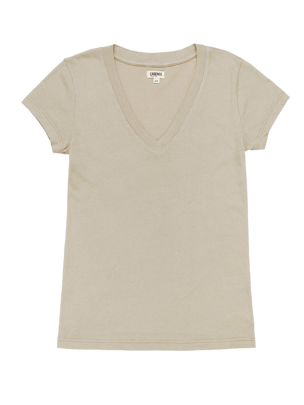 L'AGENCE Becca Tee In Biscuit