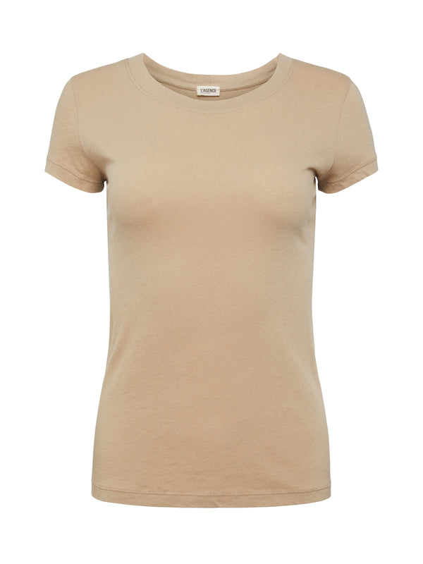 L'AGENCE Cory Tee In Biscuit