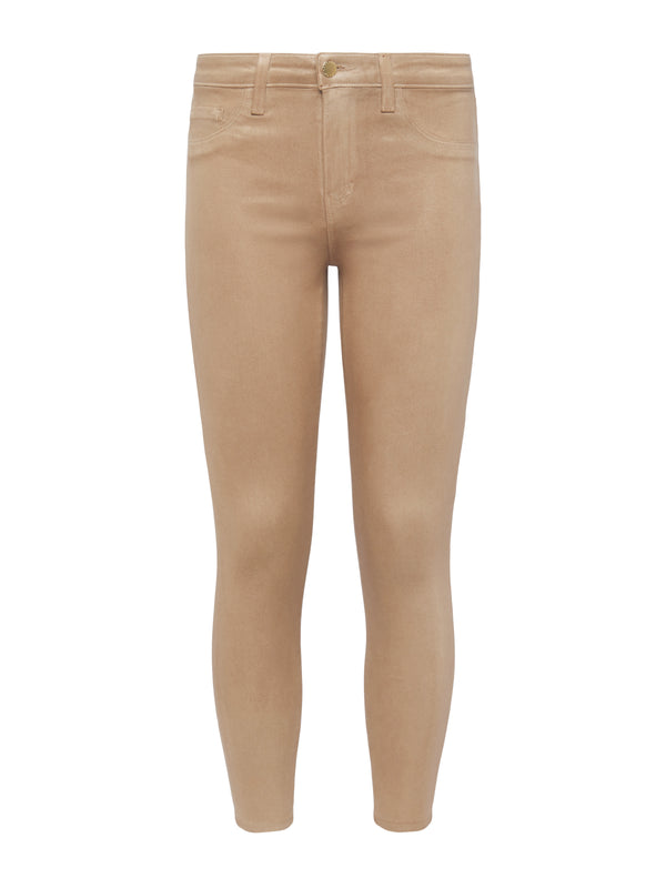 L'AGENCE Margot Coated Jean In Cappuccino Coated