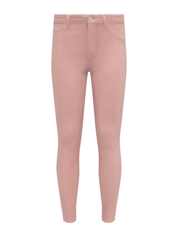 L'AGENCE Margot Coated Jean In Dusty Pink Coated