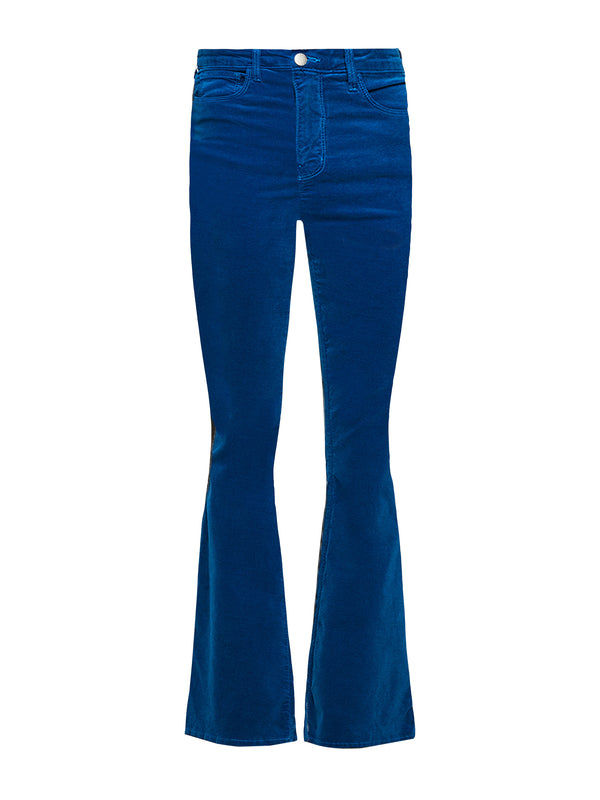 L'AGENCE Marty Velvet Jean In Teal