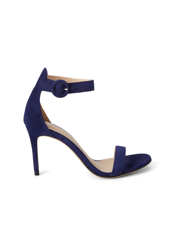 L'AGENCE Gisele Sandal In Midnight Suede