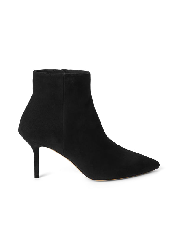 L'AGENCE Aimee Bootie In Black Suede