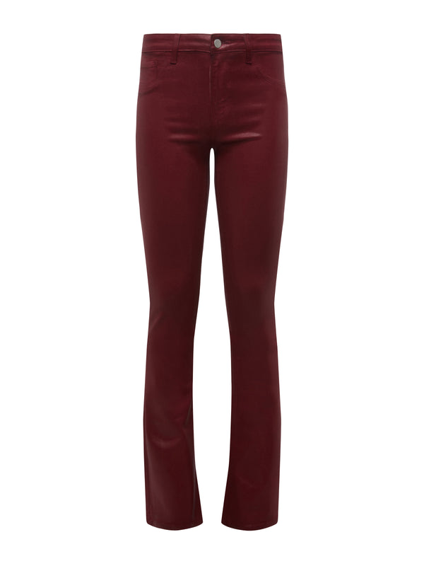 L'AGENCE Selma Coated Jean In Falu Red Coated