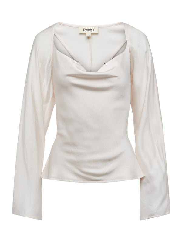 L'AGENCE Valencia Top In Vintage White