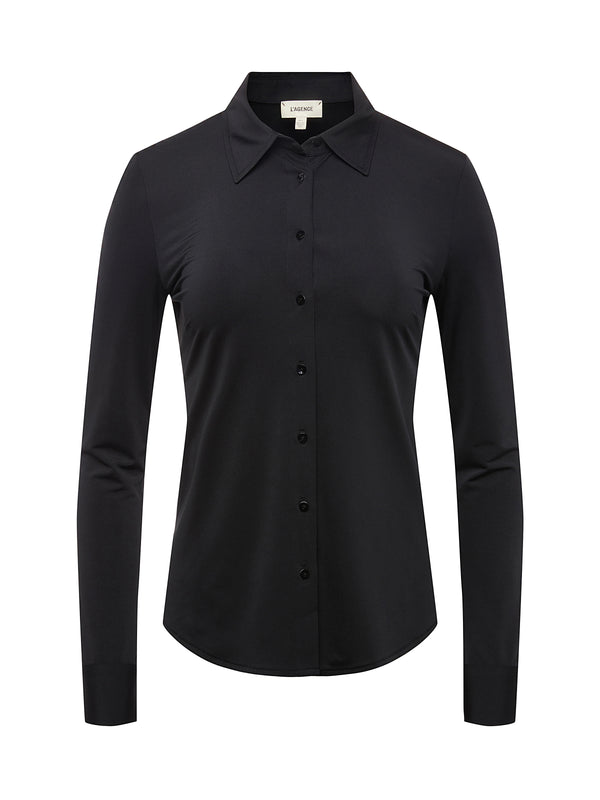 L'AGENCE Harmony Blouse In Black