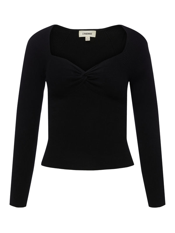 L'AGENCE Arden Top In Black