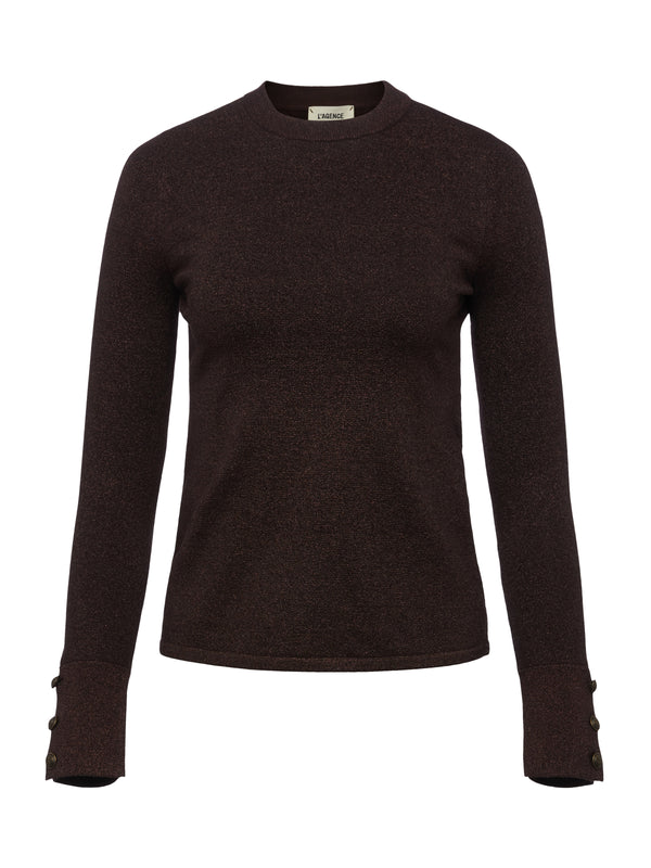 L'AGENCE Ayan Sweater In Espresso