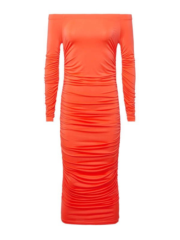 L'AGENCE Kamali Dress In Neon Orange