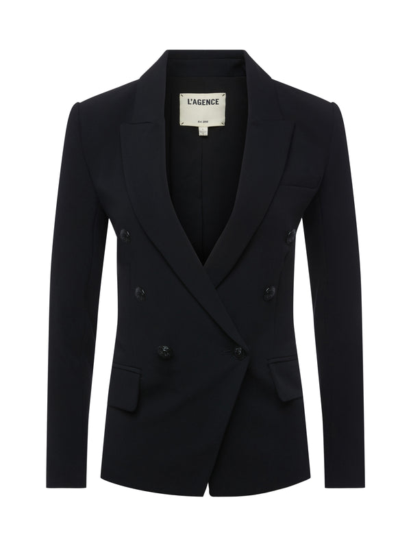 L'AGENCE Kenzie Blazer In Black/Black