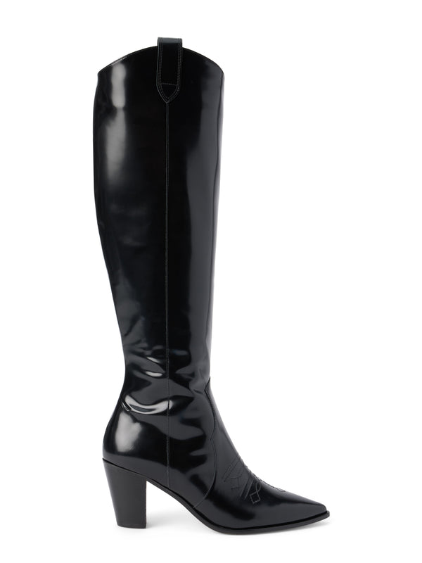 L'AGENCE Adelle Boot In Black Leather