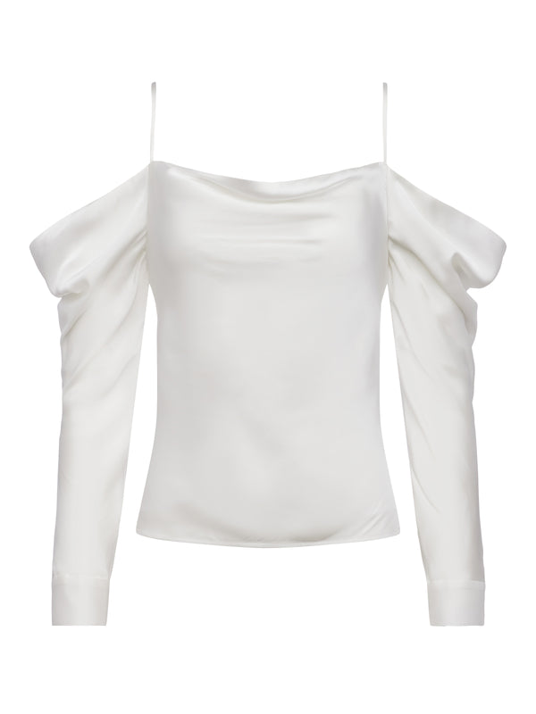 L'AGENCE Zion Blouse In Ivory