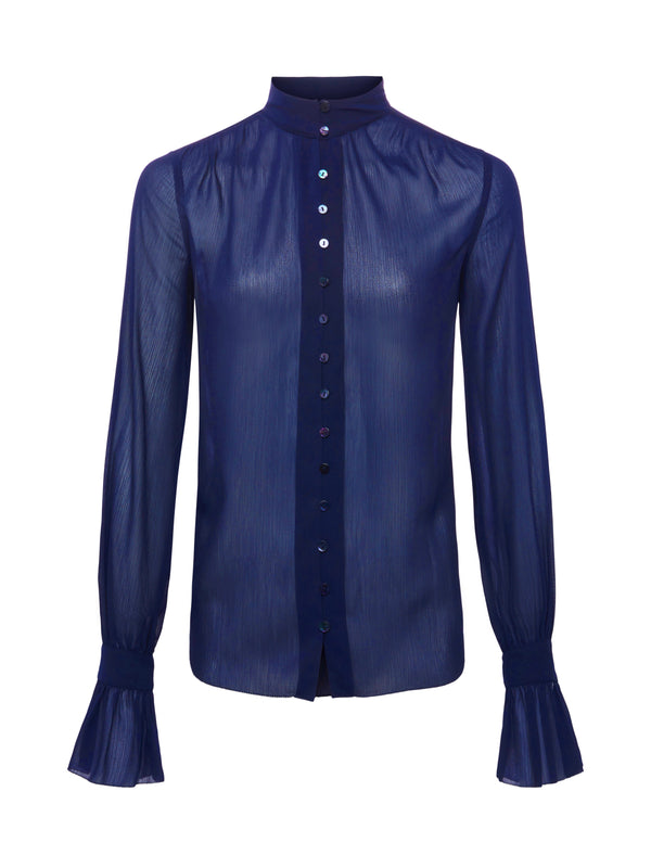 L'AGENCE Marion Blouse In Midnight