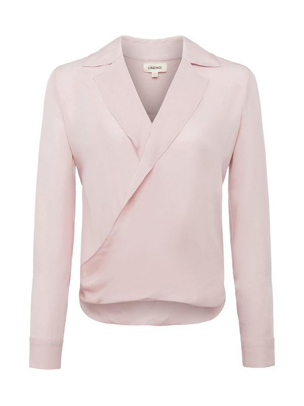 L'AGENCE Rita Blouse In Petal