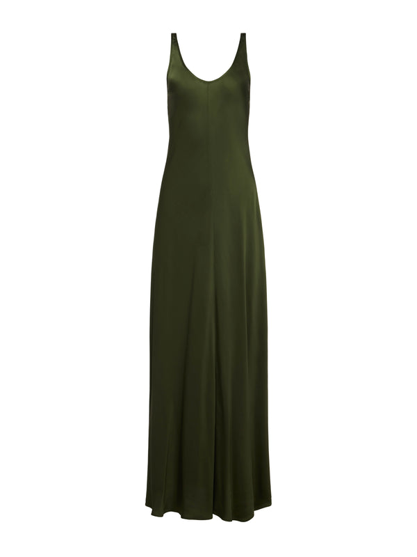 L'AGENCE Clea Dress In Dark Moss