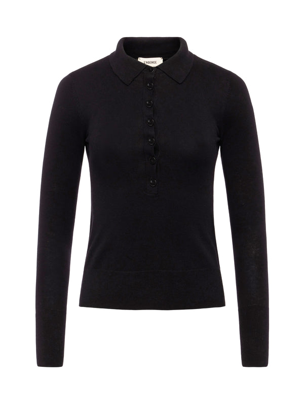 L'AGENCE Sterling Sweater In Black