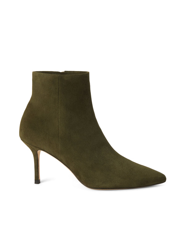 L'AGENCE Aimee Bootie In Winter Moss Suede