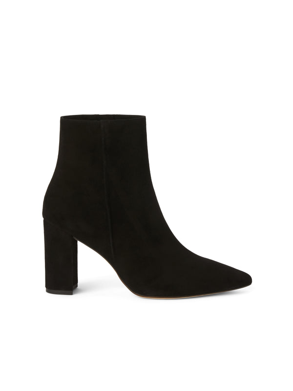L'AGENCE Galena Bootie In Black Suede