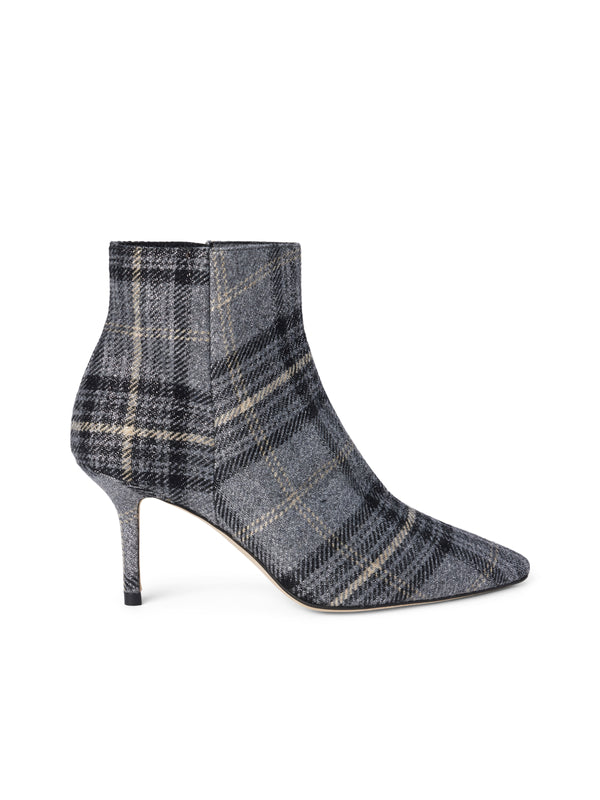 L'AGENCE Aimee Bootie In Grey Plaid